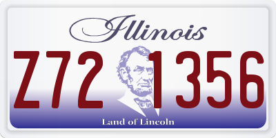 IL license plate Z721356