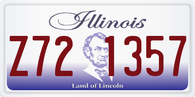 IL license plate Z721357