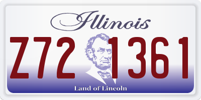IL license plate Z721361