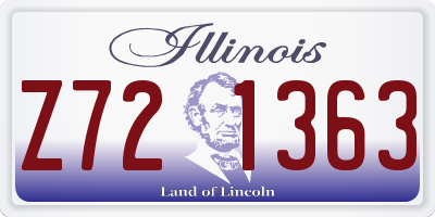 IL license plate Z721363