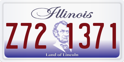 IL license plate Z721371