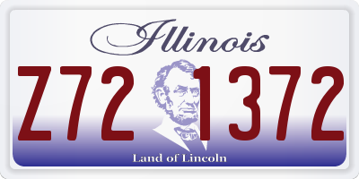 IL license plate Z721372