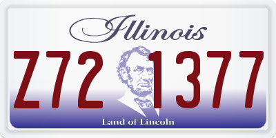 IL license plate Z721377