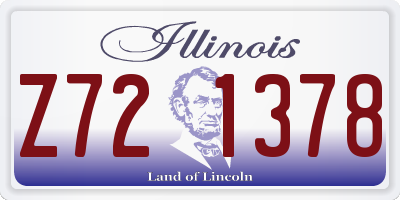 IL license plate Z721378