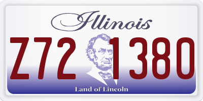 IL license plate Z721380