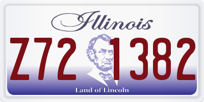IL license plate Z721382