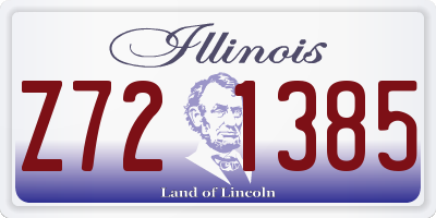 IL license plate Z721385