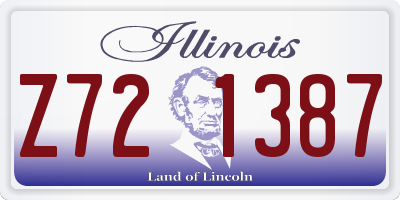 IL license plate Z721387