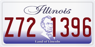 IL license plate Z721396