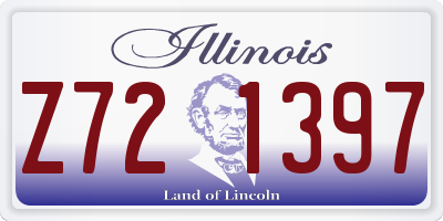 IL license plate Z721397