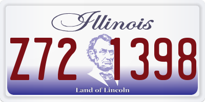 IL license plate Z721398
