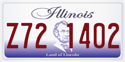 IL license plate Z721402