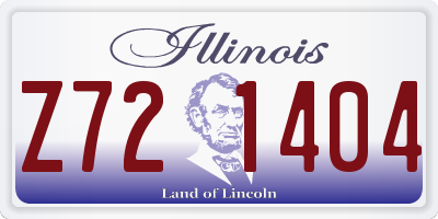 IL license plate Z721404
