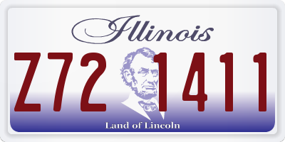 IL license plate Z721411