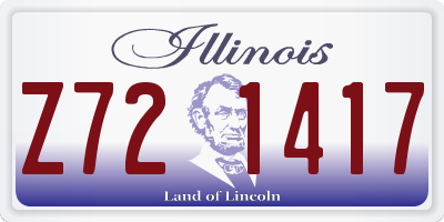 IL license plate Z721417