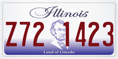 IL license plate Z721423