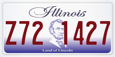 IL license plate Z721427