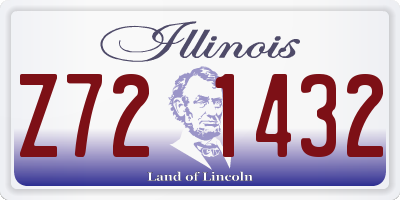 IL license plate Z721432