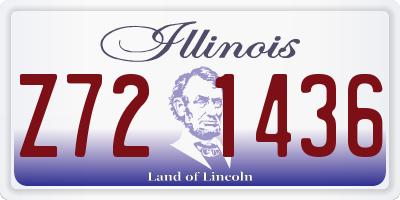 IL license plate Z721436