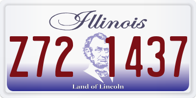 IL license plate Z721437