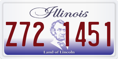 IL license plate Z721451