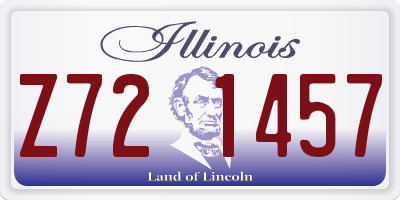 IL license plate Z721457