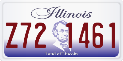 IL license plate Z721461