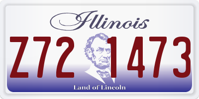 IL license plate Z721473
