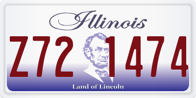 IL license plate Z721474