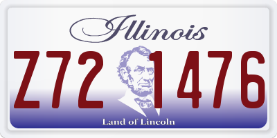 IL license plate Z721476