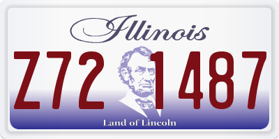 IL license plate Z721487