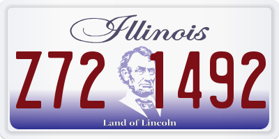 IL license plate Z721492