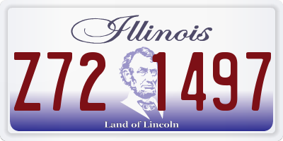IL license plate Z721497