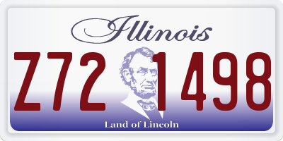IL license plate Z721498
