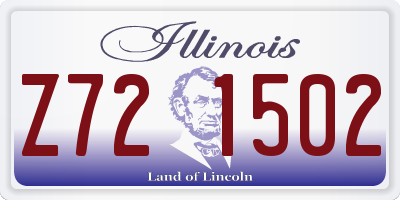 IL license plate Z721502