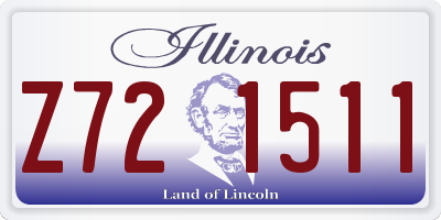 IL license plate Z721511