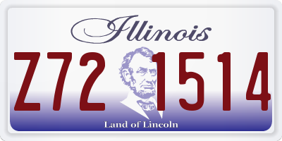 IL license plate Z721514