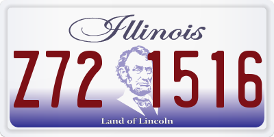 IL license plate Z721516