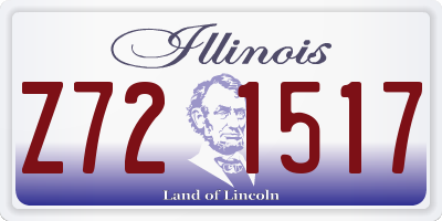 IL license plate Z721517