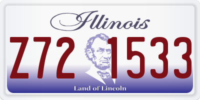 IL license plate Z721533