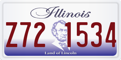 IL license plate Z721534