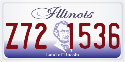 IL license plate Z721536