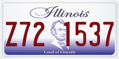 IL license plate Z721537