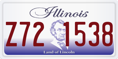 IL license plate Z721538