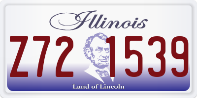 IL license plate Z721539