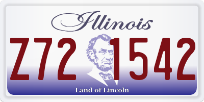 IL license plate Z721542