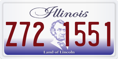 IL license plate Z721551