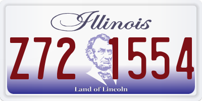 IL license plate Z721554