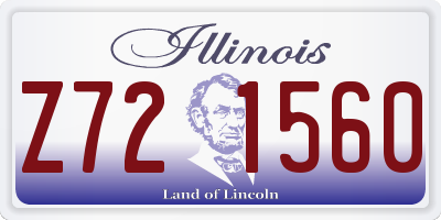 IL license plate Z721560