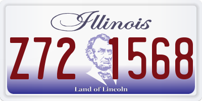 IL license plate Z721568